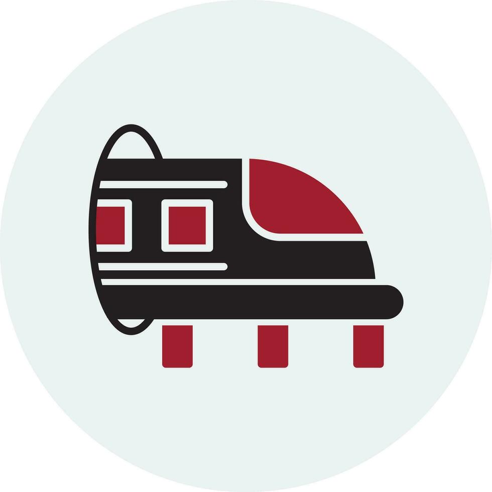 Hyperloop vector icono