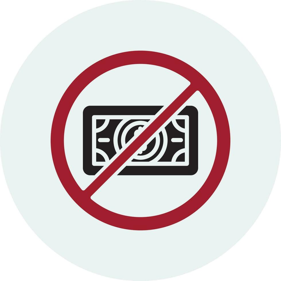 No Money Vector Icon