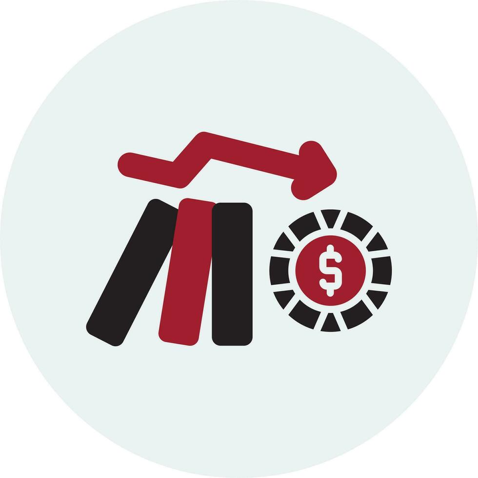 Domino Effect Vector Icon