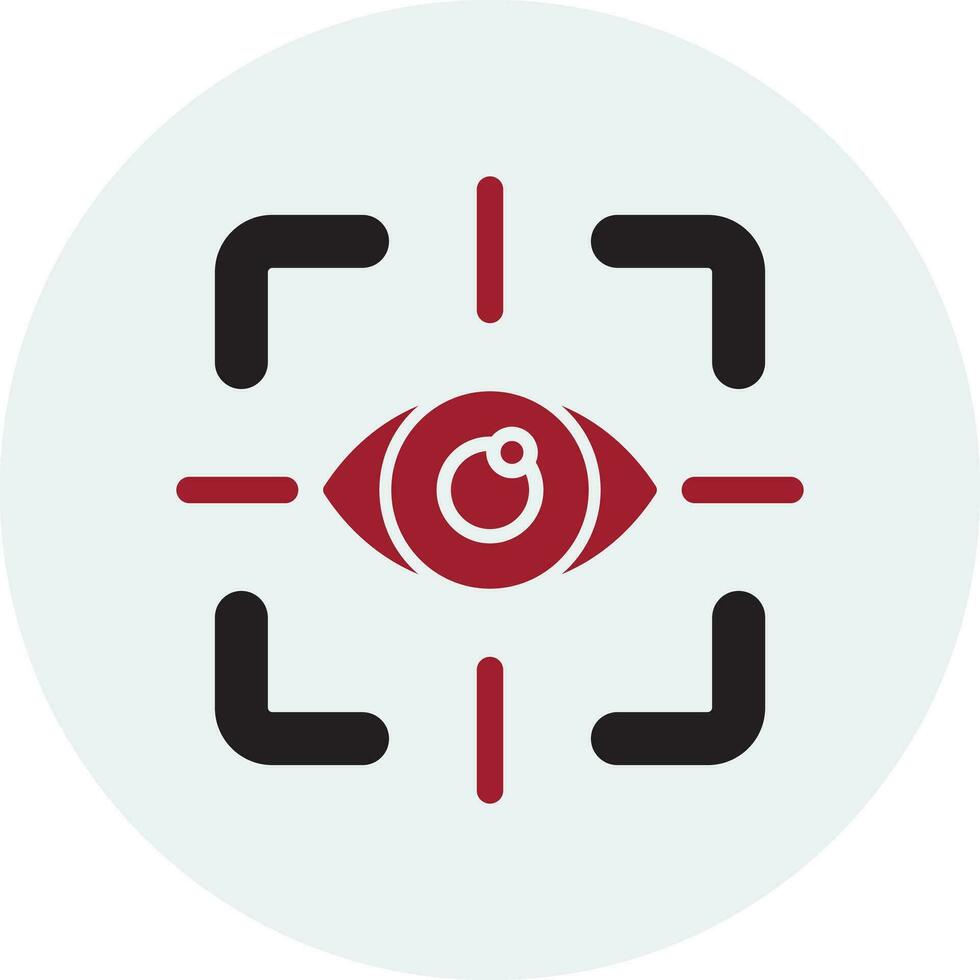 icono de vector de prueba de ojo