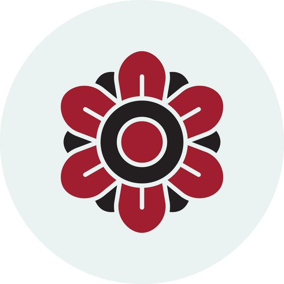 Dahlia Vector Icon