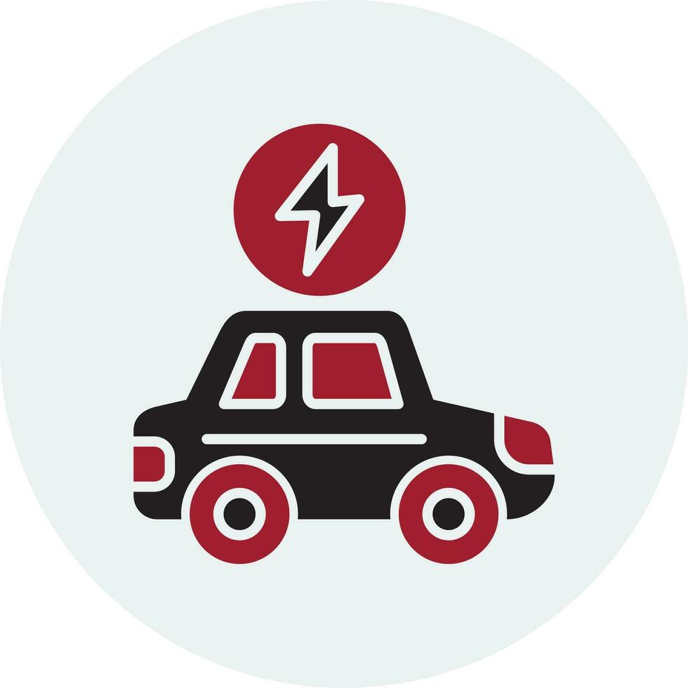 Electric Car Vector Icon