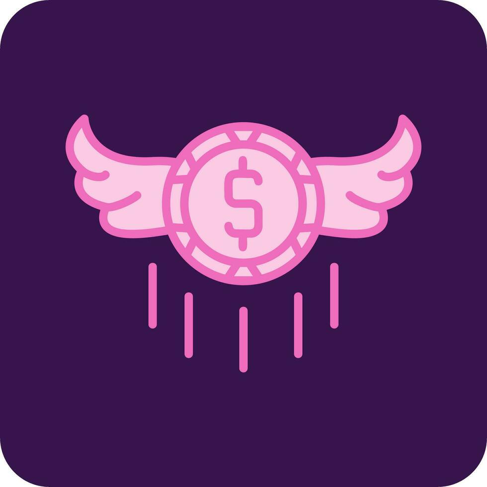 Flying Money Vector Icon