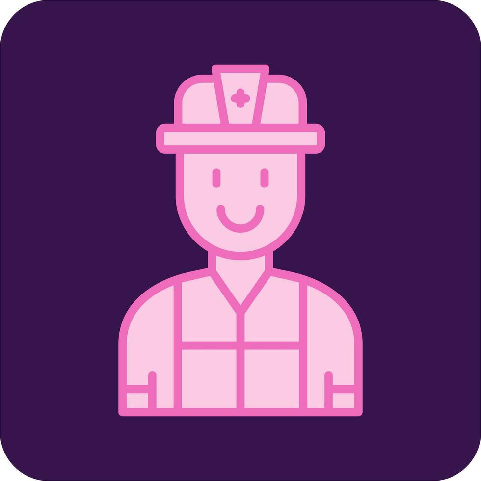 Firefighter Vector Icon