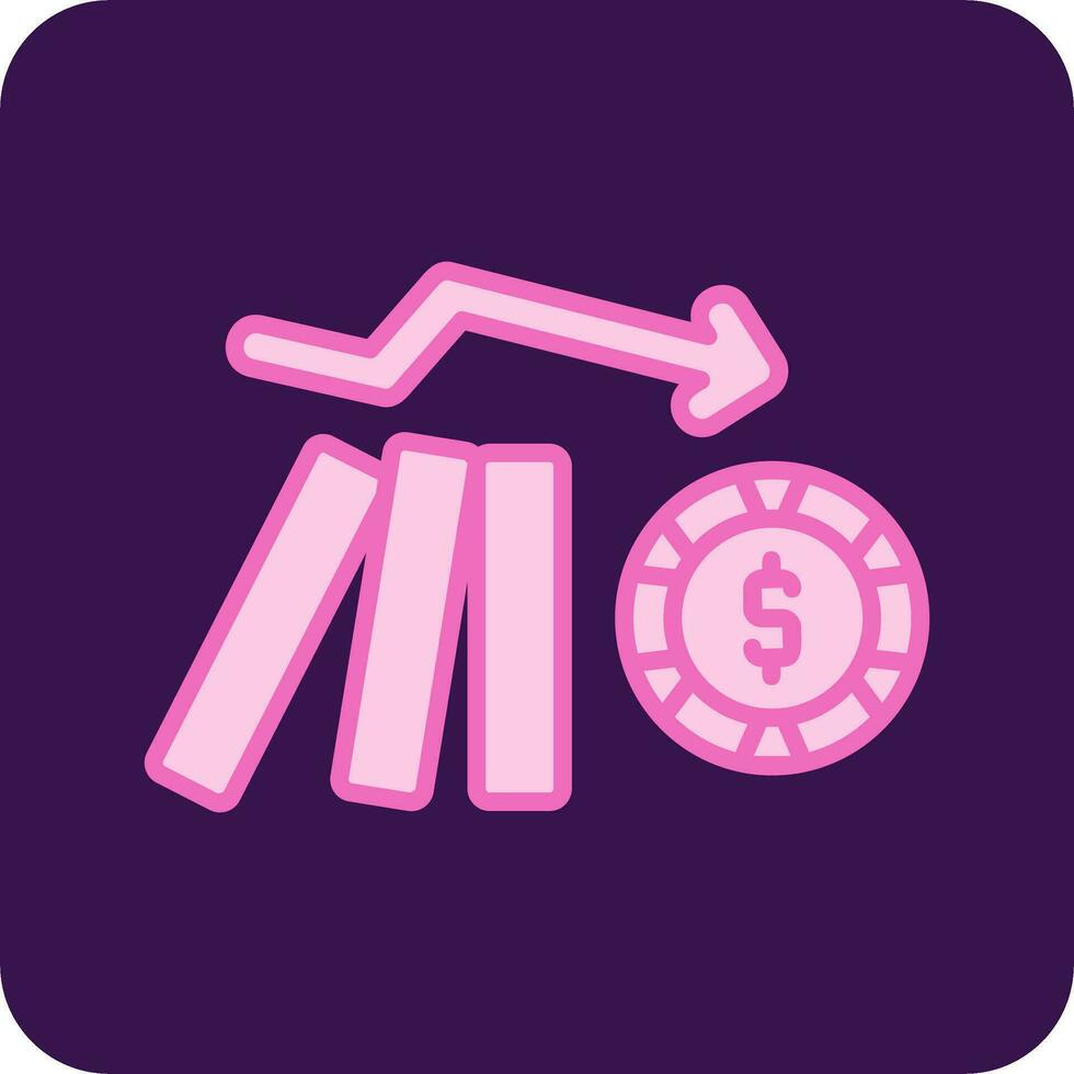 Domino Effect Vector Icon