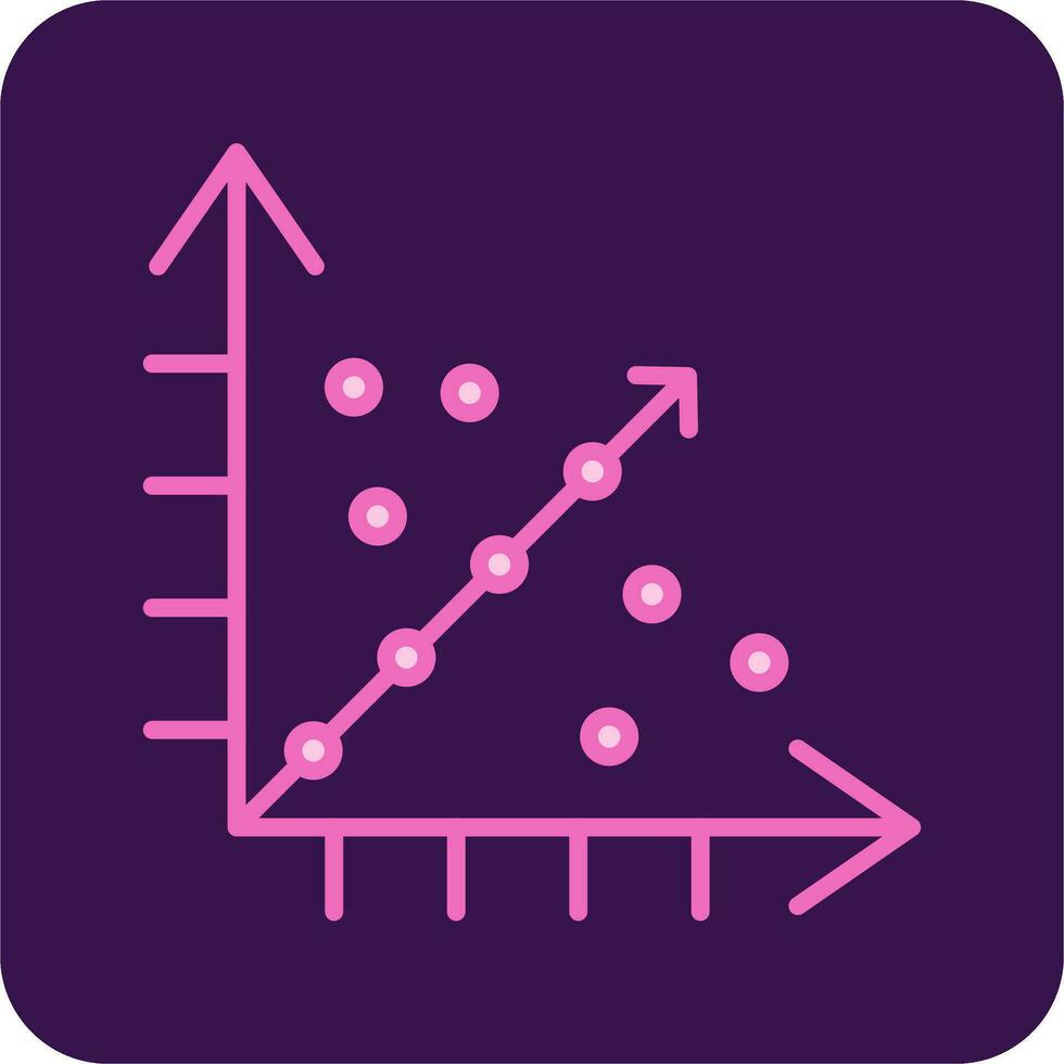 Regression Vector Icon