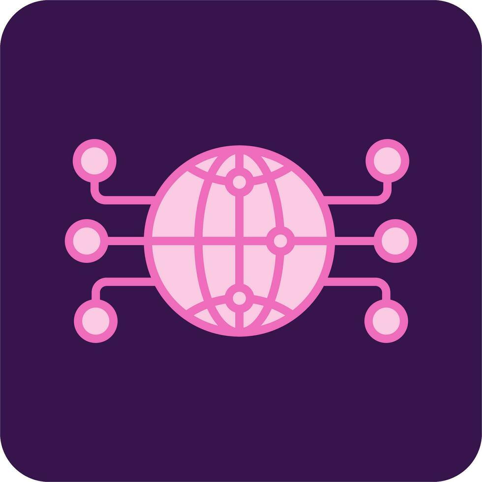Global Network Vector Icon