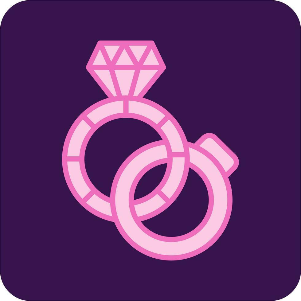 Diamond Ring Vector Icon