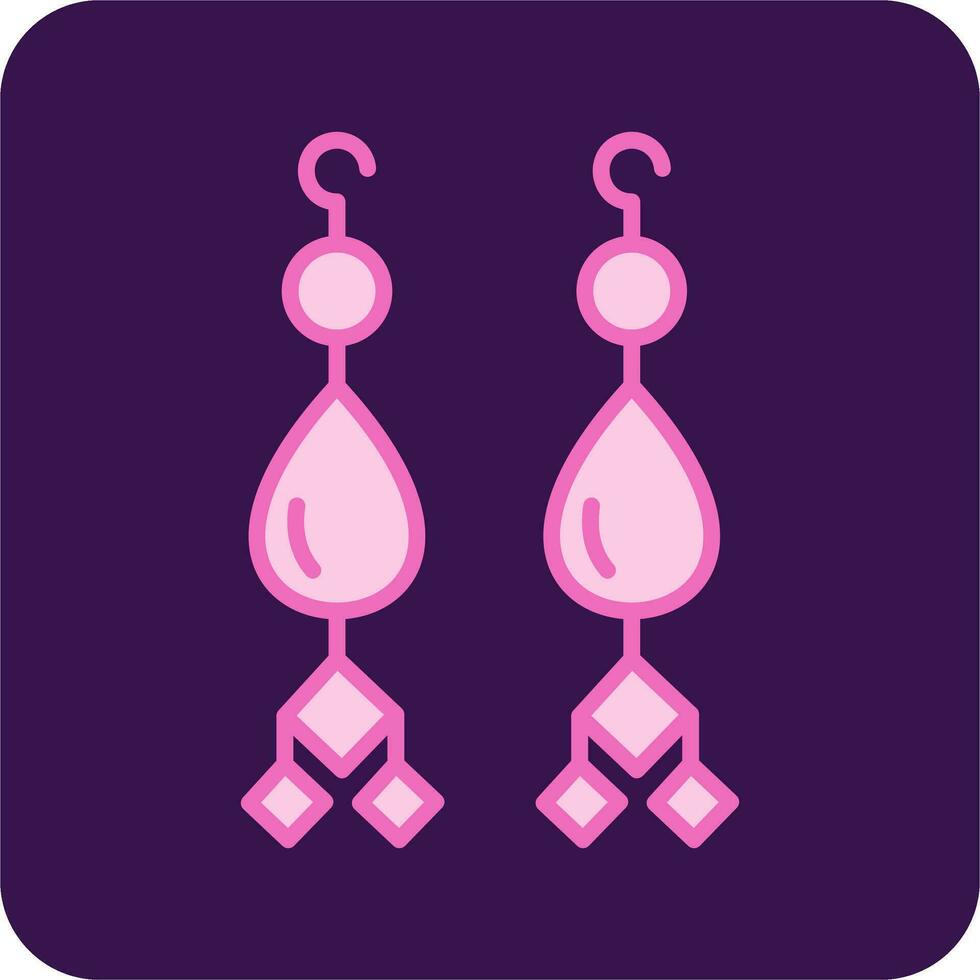Earrings Vector Icon