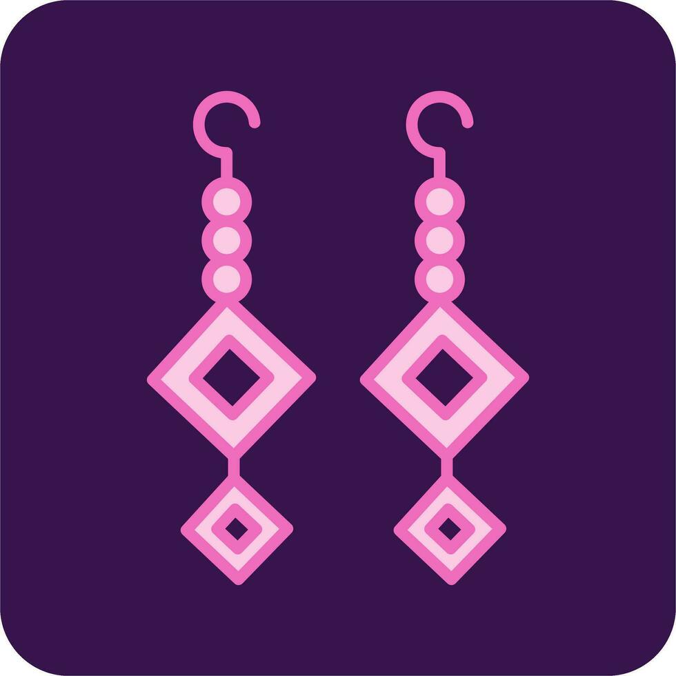 Earrings Vector Icon