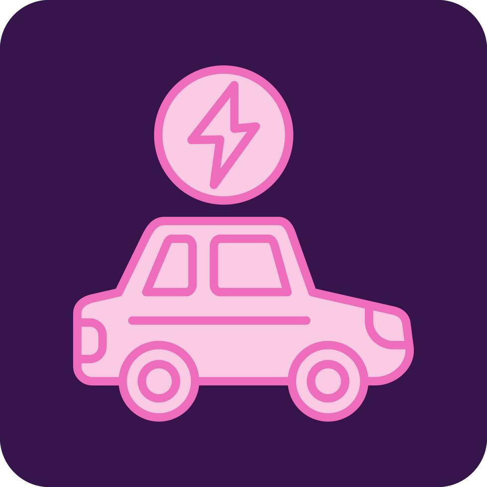 Electric Car Vector Icon