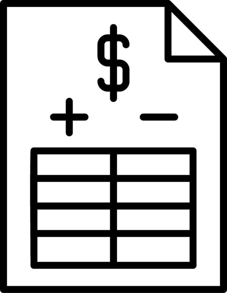 Balance Sheet Vector Icon