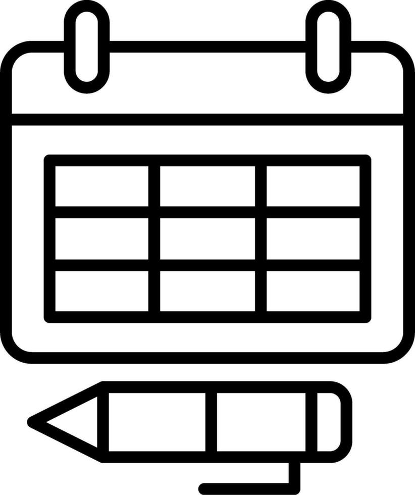 Schedule Vector Icon