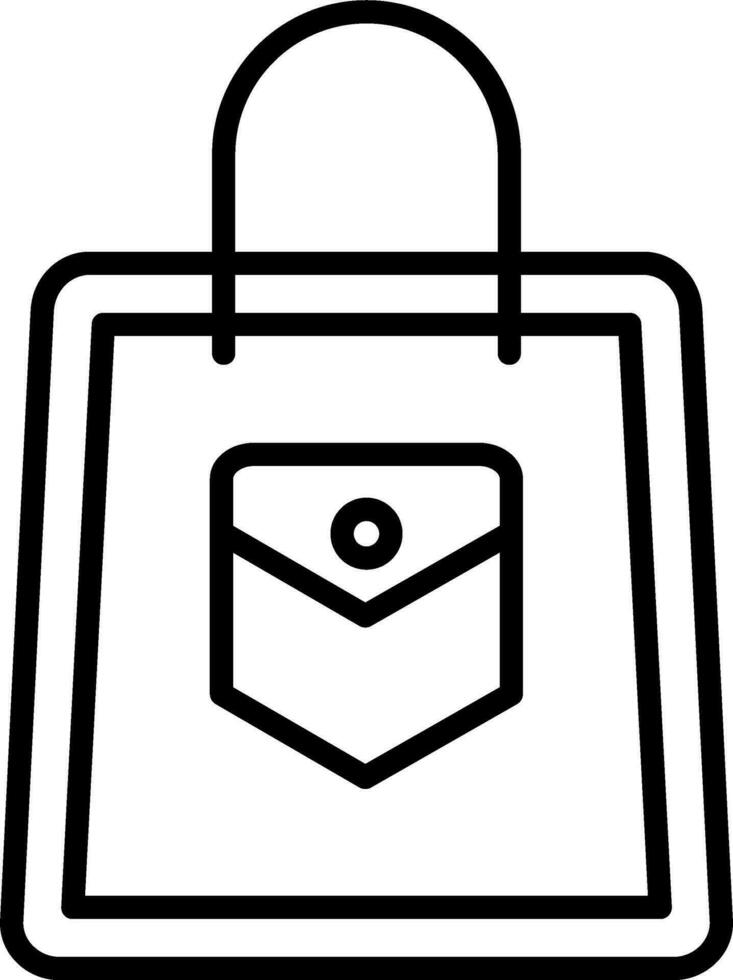 icono de vector de bolsa