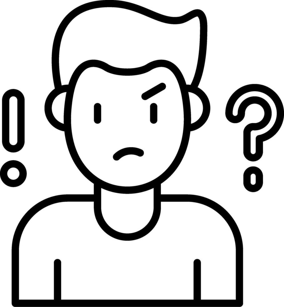 Suspicion Vector Icon