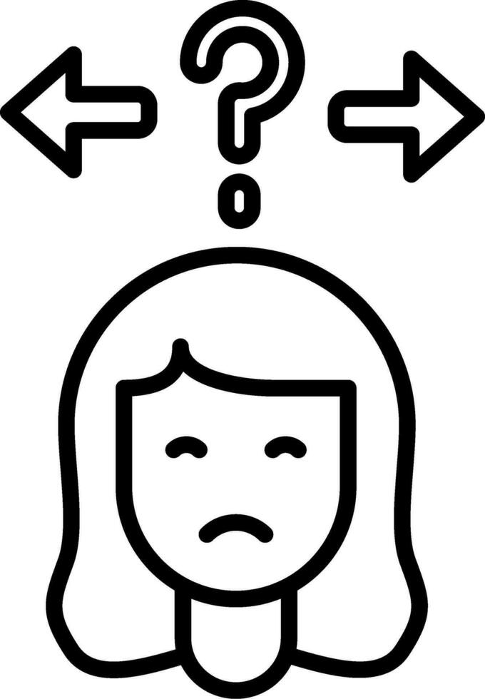 Uncertainty Vector Icon