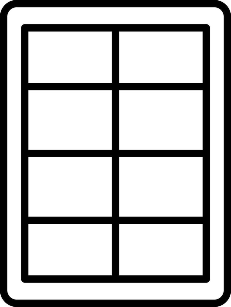 icono de vector de ventana