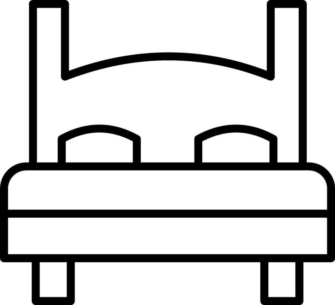 Double Bed Vector Icon