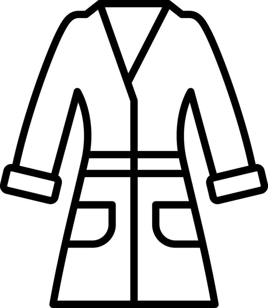 Bathrobe Vector Icon