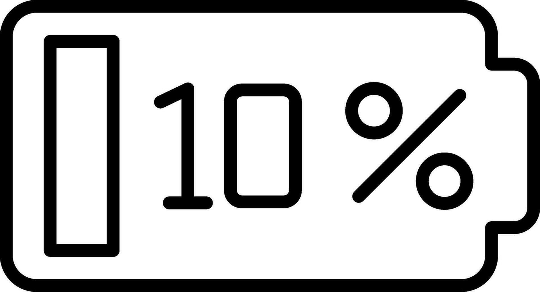 10 Percent Vector Icon