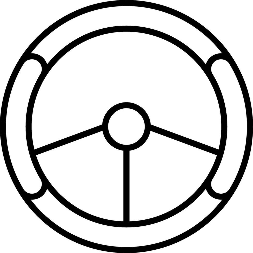 Steering Wheel Vector Icon