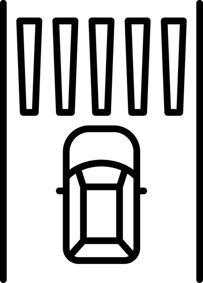 Zebra Crossing Vector Icon
