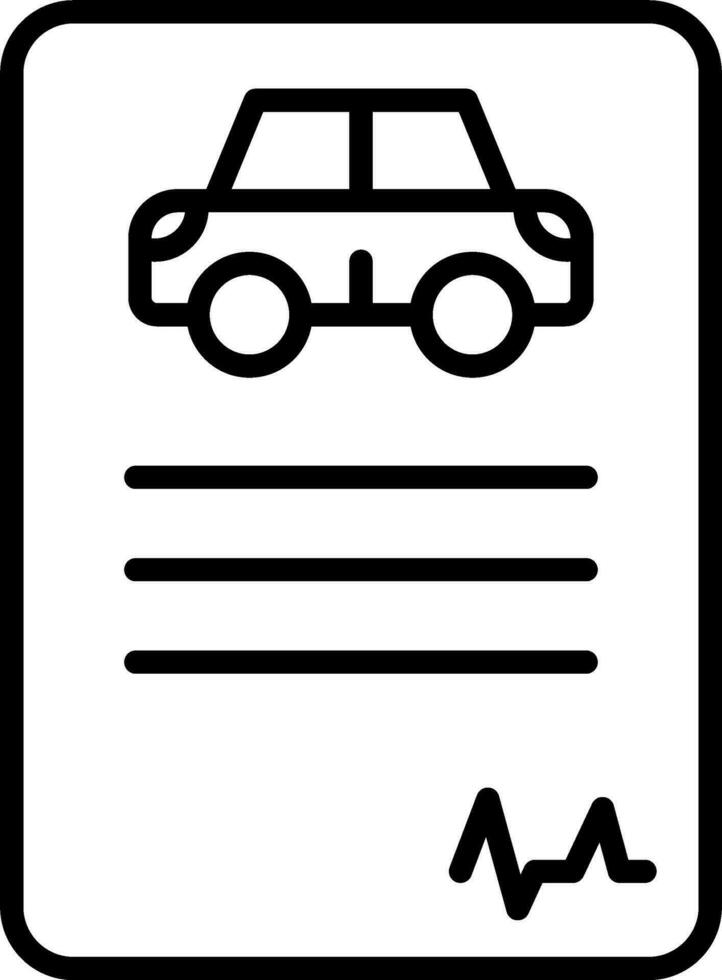 Driving License Vector Icon
