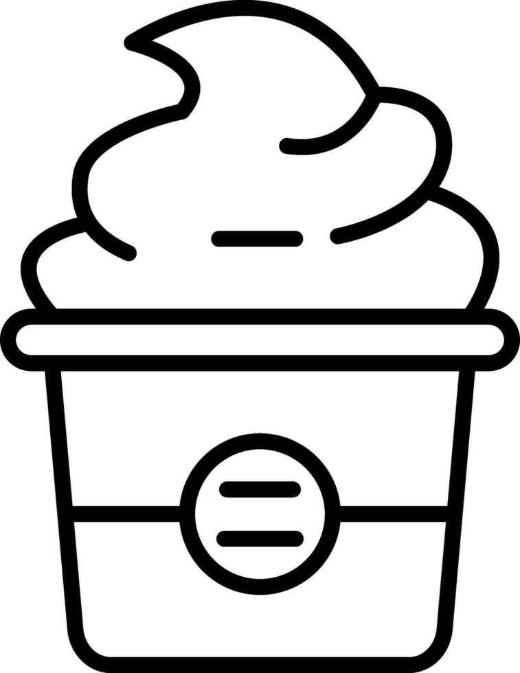 icono de vector de cupcake