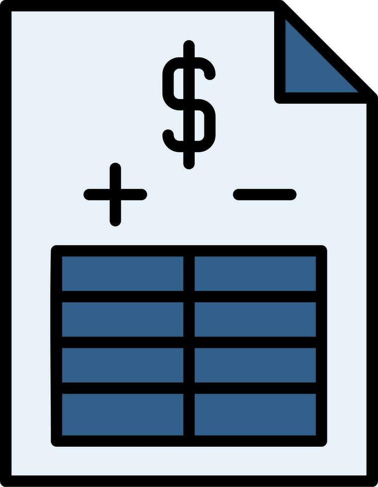 Balance Sheet Vector Icon
