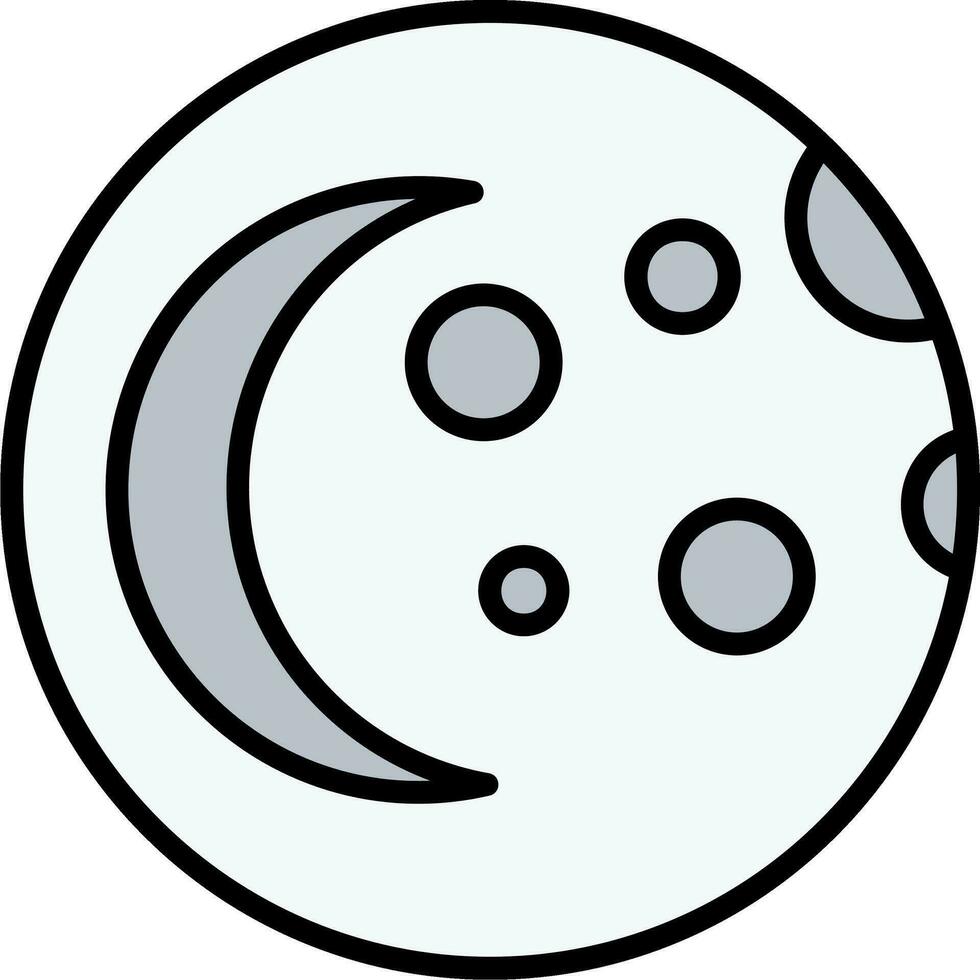 icono de vector de luna