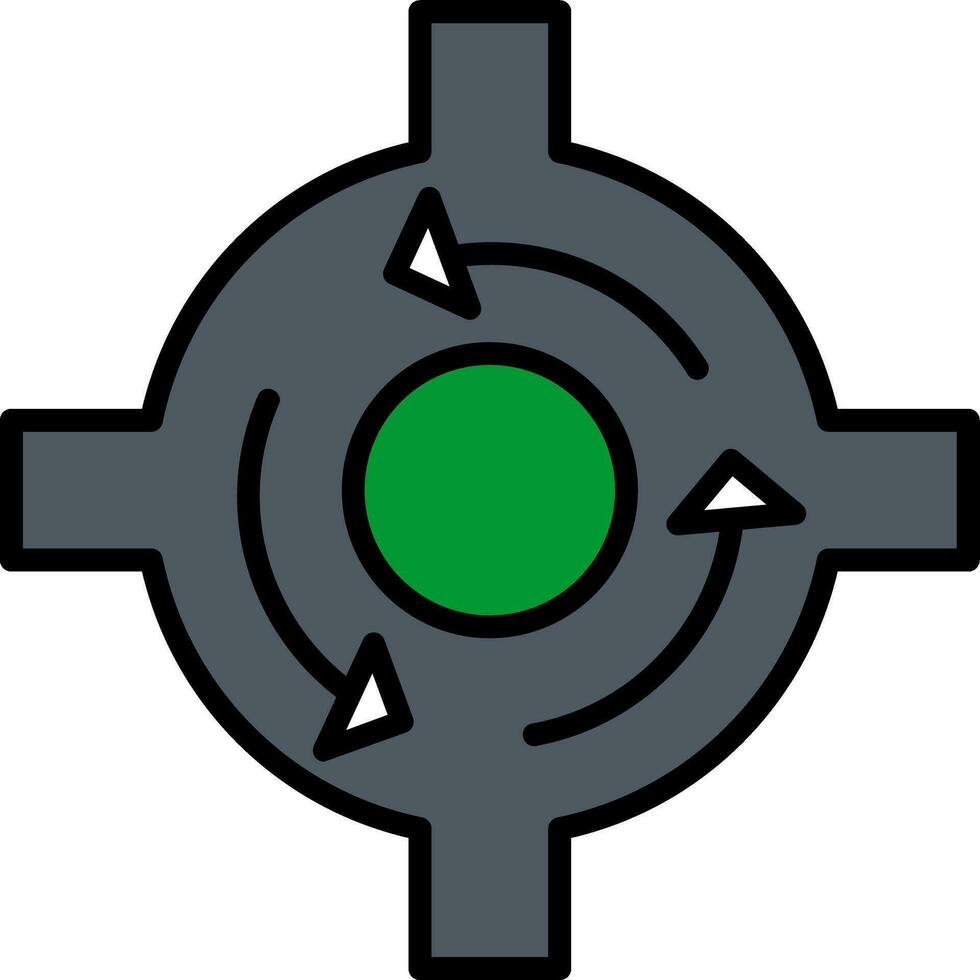 Roundabout Vector Icon