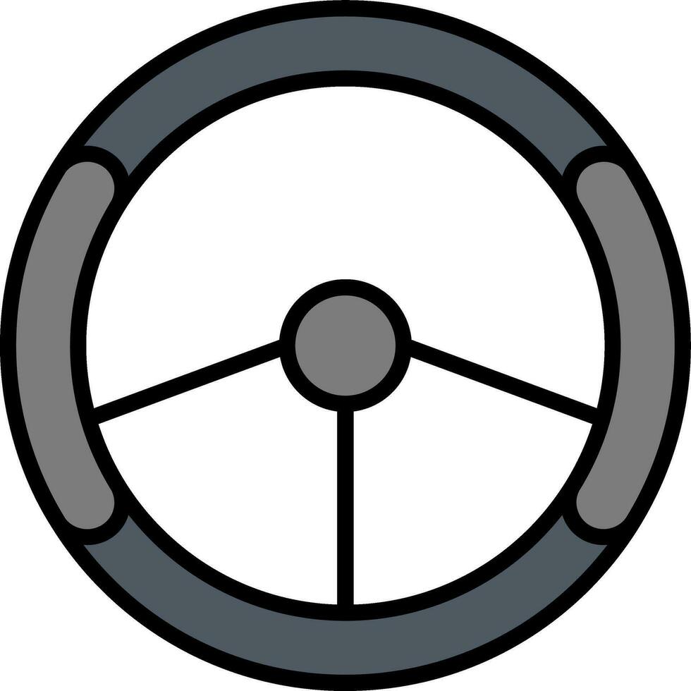 icono de vector de volante