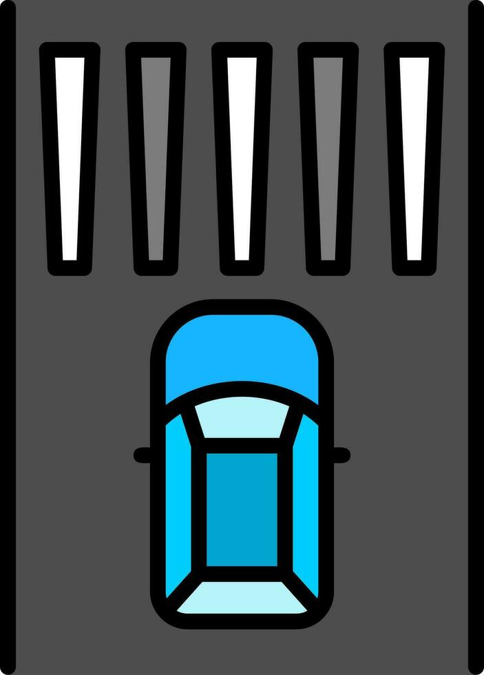 Zebra Crossing Vector Icon