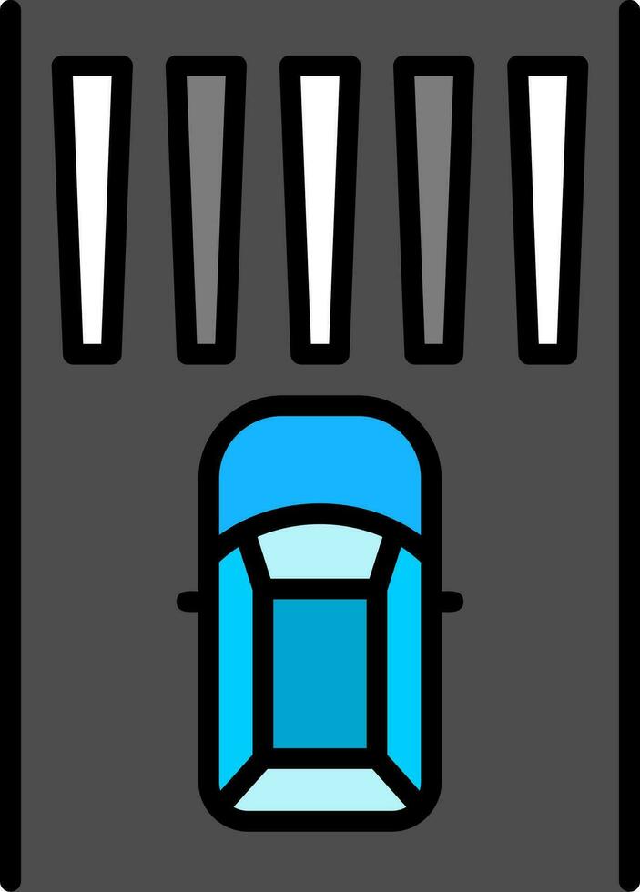 Zebra Crossing Vector Icon