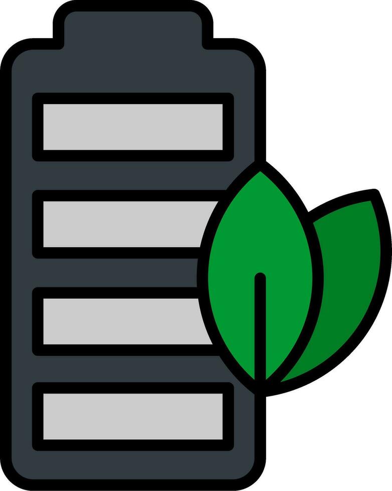 Eco Battery Vector Icon