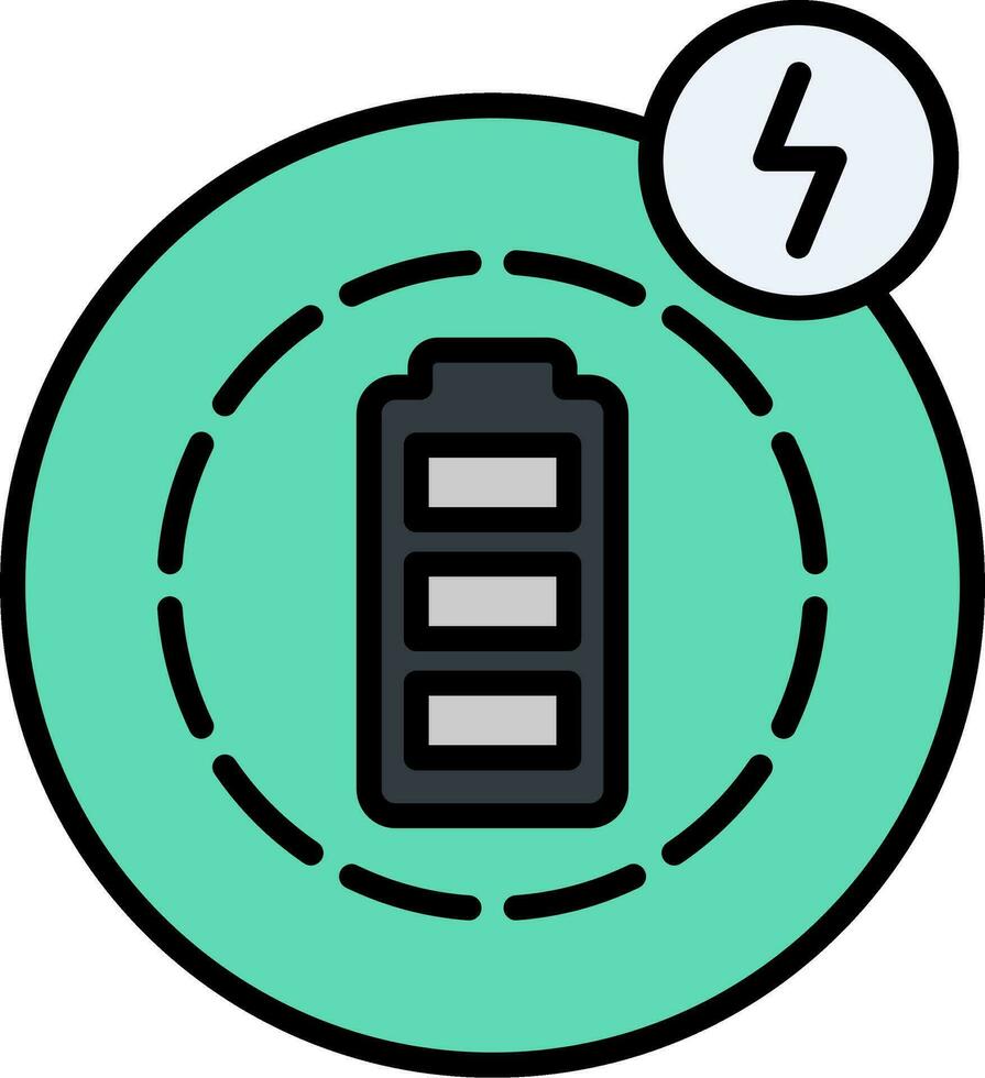 Wireless Charging Vector Icon