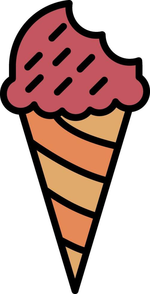 icono de vector de helado