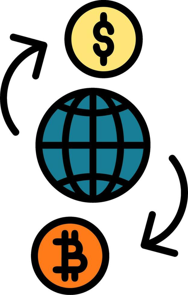 currency exchange Vector Icon