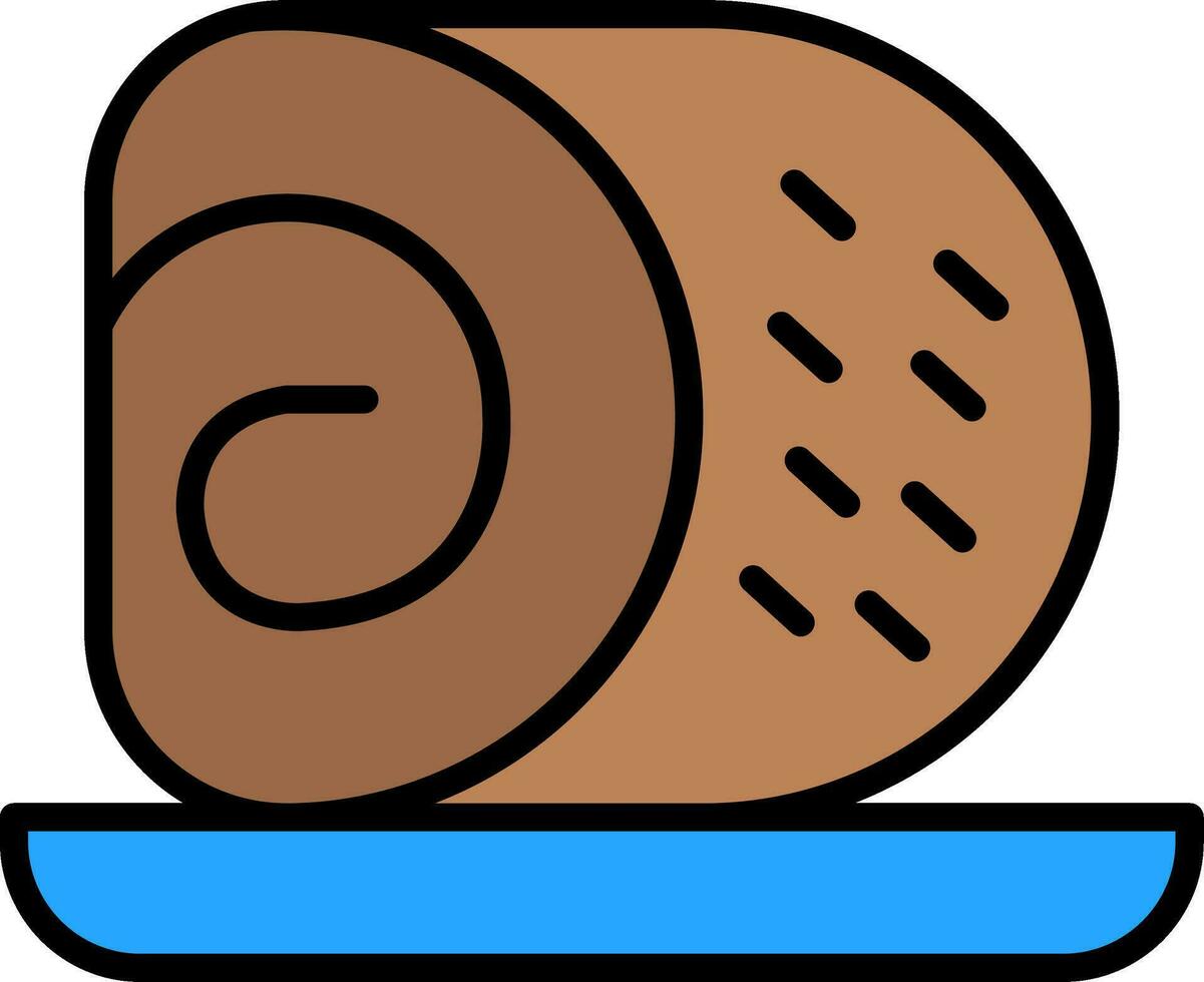 Roll Cake Vector Icon