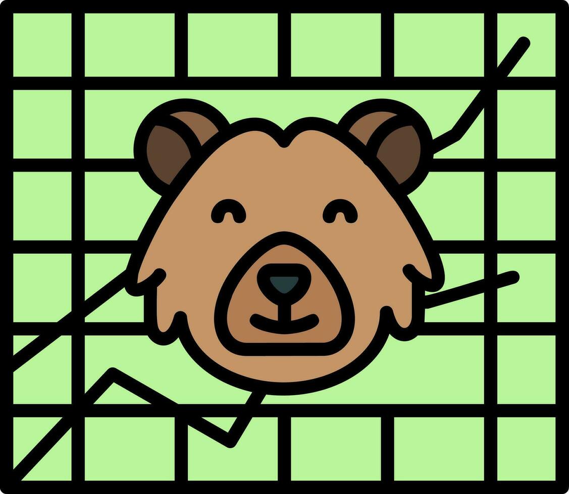icono de vector de oso