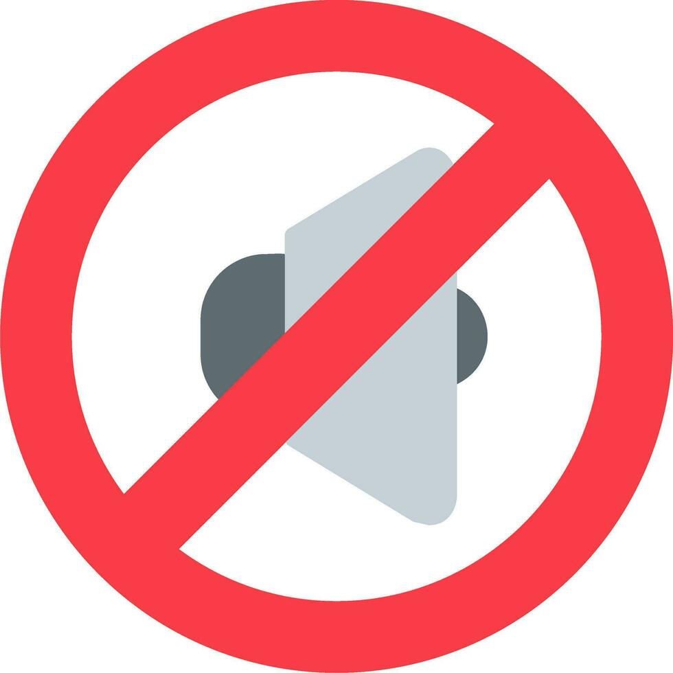 Quiet Vector Icon