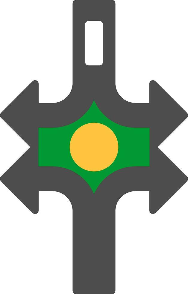 icono de vector de cruce