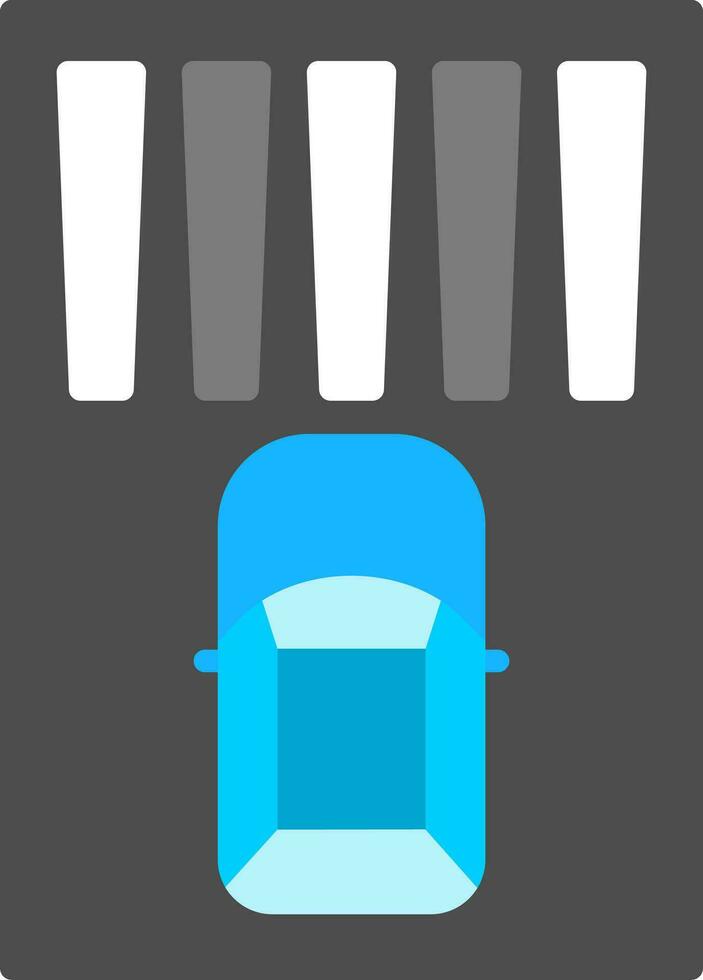 Zebra Crossing Vector Icon