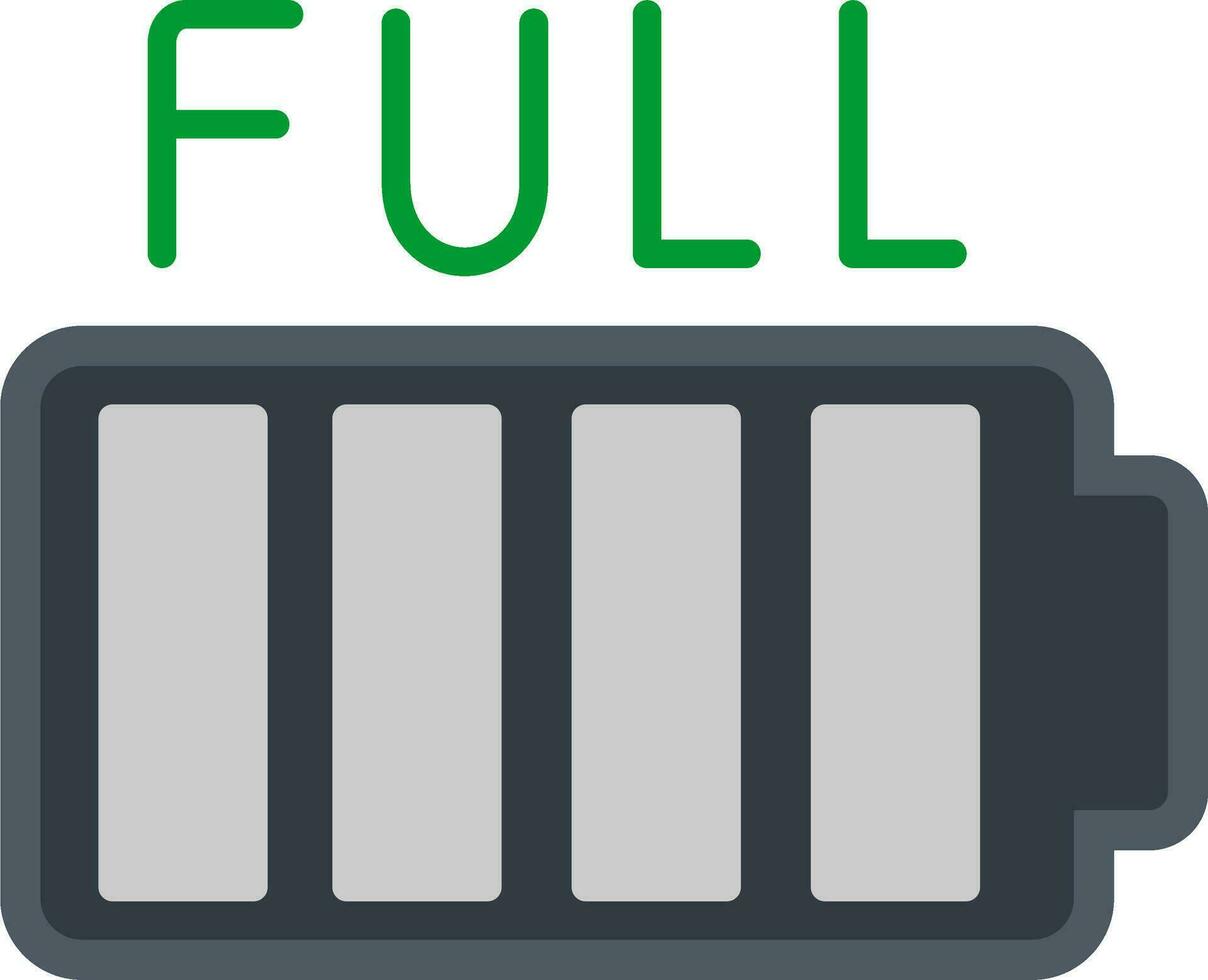 Full Battery Vector Icon