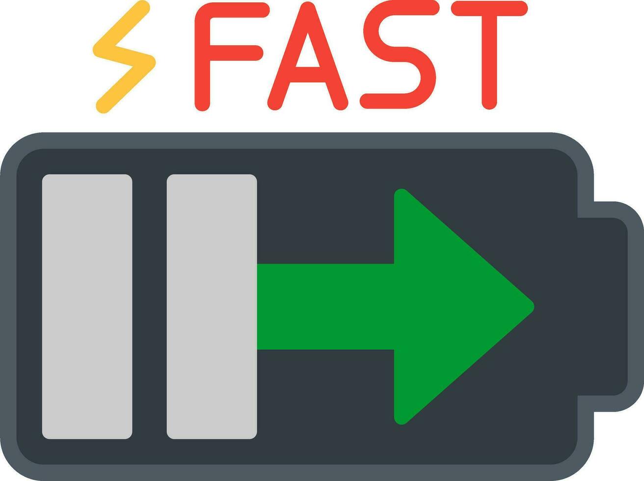 Fast Charge Vector Icon