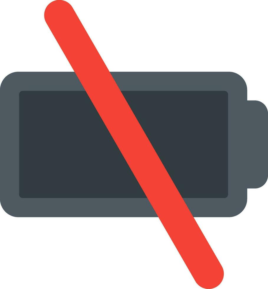 Empty Battery Vector Icon