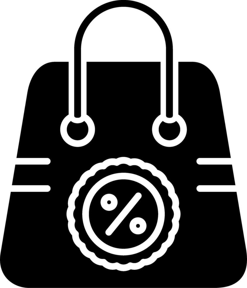 icono de vector de bolsa de compras