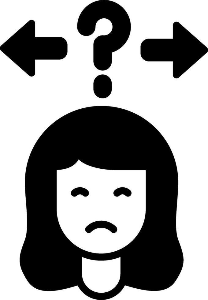Uncertainty Vector Icon