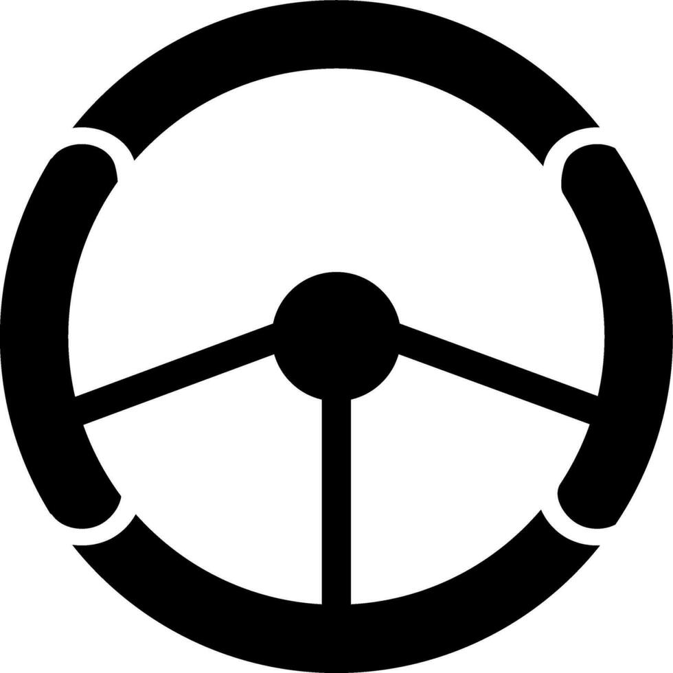 icono de vector de volante