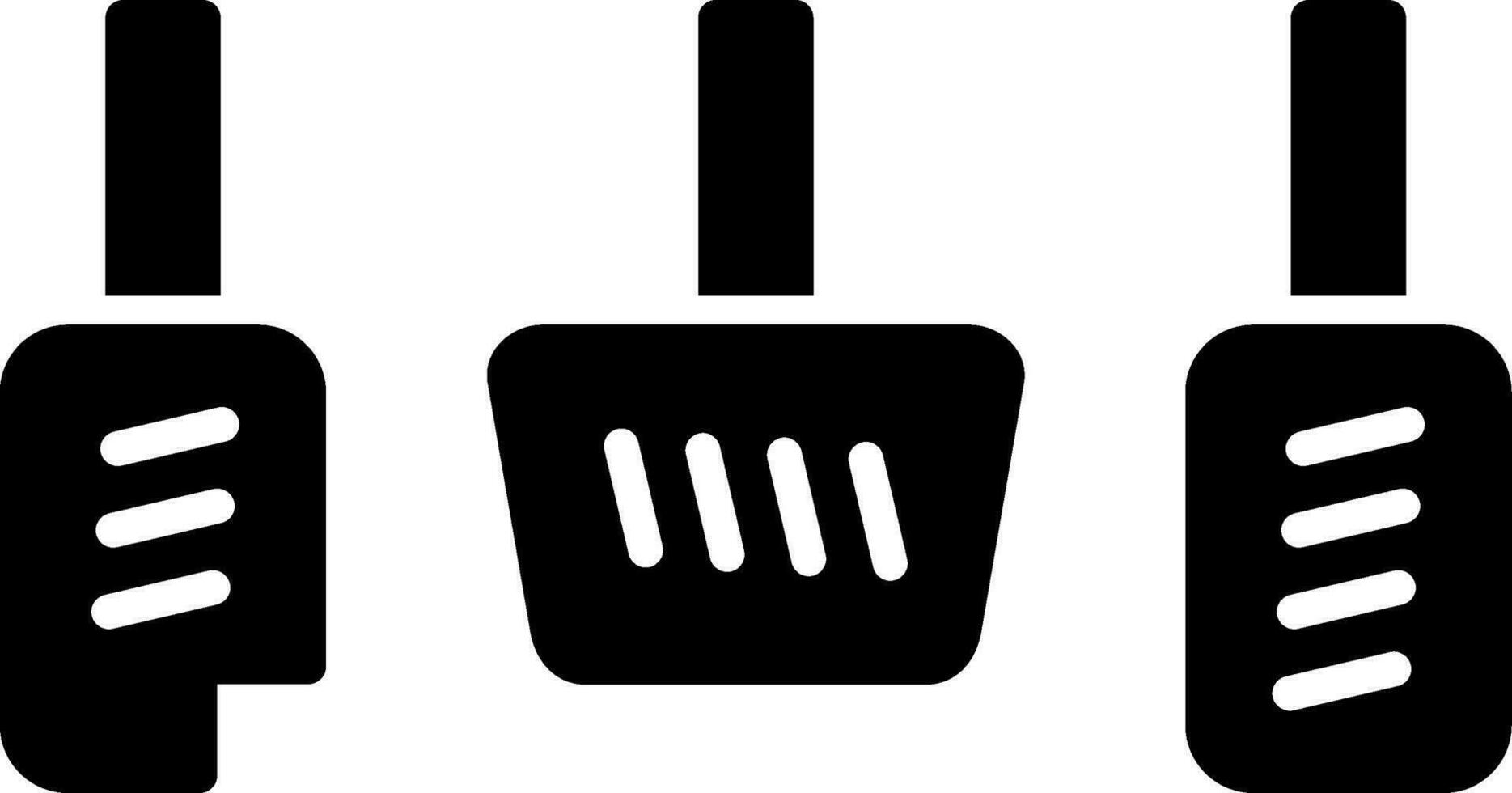 Car Pedals Vector Icon
